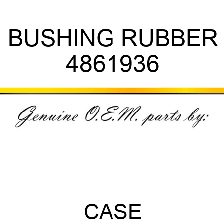 BUSHING, RUBBER 4861936