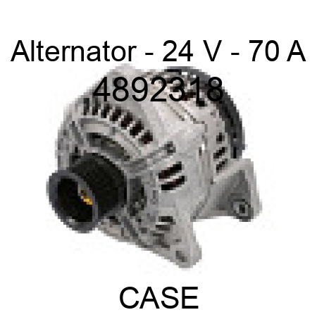 Alternator - 24 V - 70 A 4892318