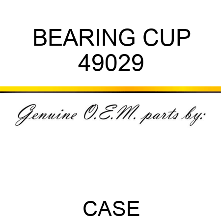 BEARING CUP 49029