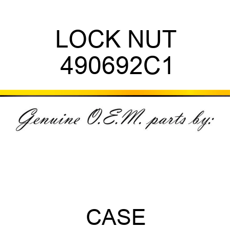 LOCK NUT 490692C1