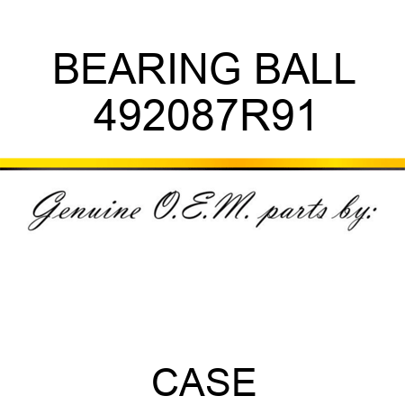 BEARING, BALL 492087R91