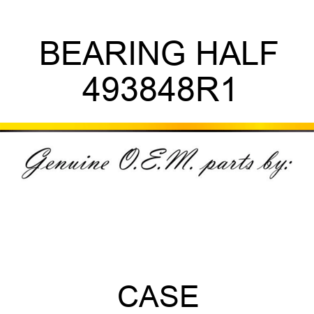 BEARING HALF 493848R1