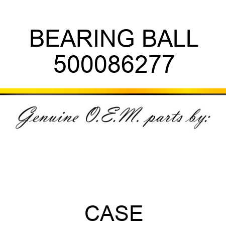 BEARING, BALL 500086277