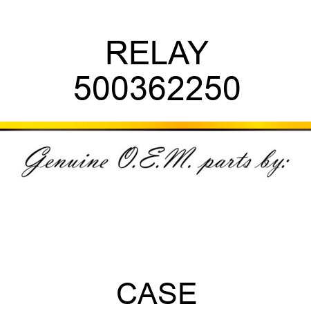 RELAY 500362250