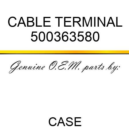 CABLE TERMINAL 500363580
