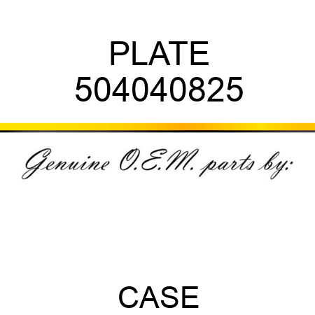 PLATE 504040825