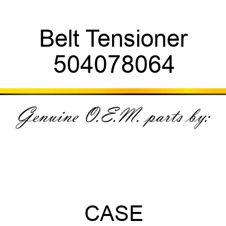 Belt Tensioner 504078064
