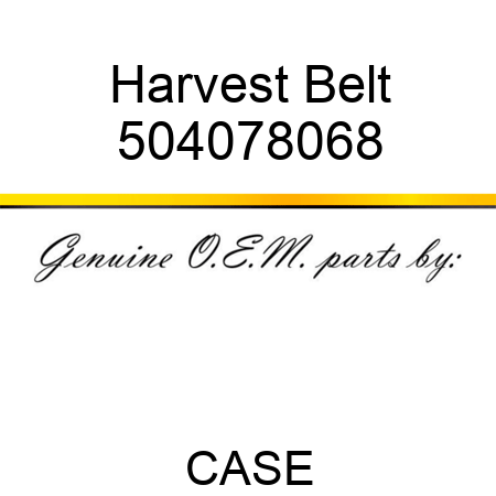 Harvest Belt 504078068