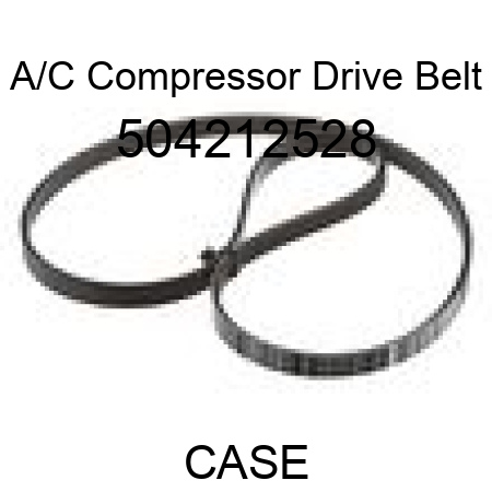 A/C Compressor Drive Belt 504212528