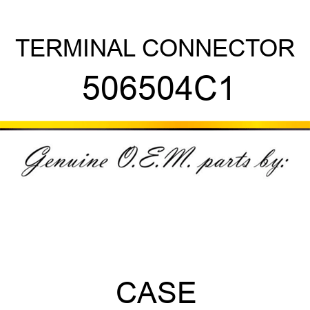 TERMINAL CONNECTOR 506504C1