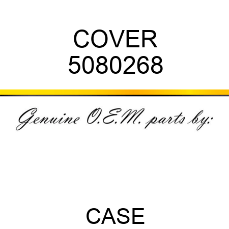 COVER 5080268