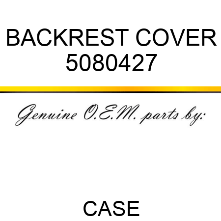 BACKREST COVER 5080427