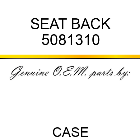 SEAT BACK 5081310