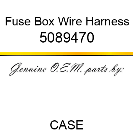 Fuse Box Wire Harness 5089470