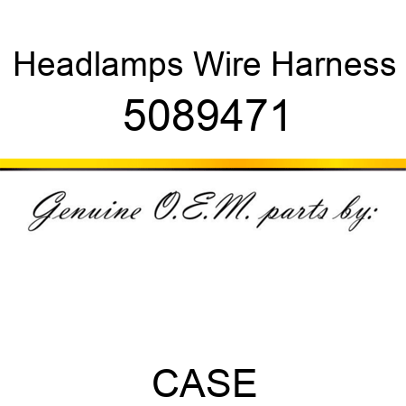 Headlamps Wire Harness 5089471