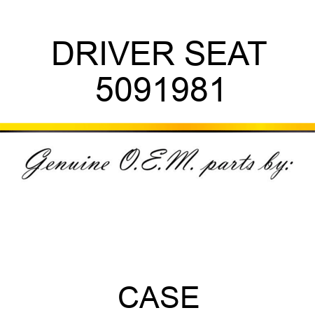 DRIVER SEAT 5091981
