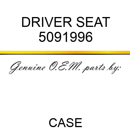 DRIVER SEAT 5091996
