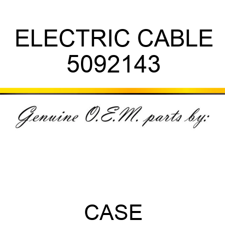 ELECTRIC CABLE 5092143