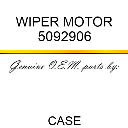 WIPER MOTOR 5092906