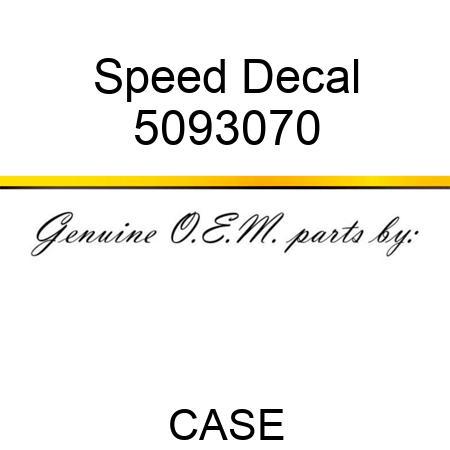 Speed Decal 5093070