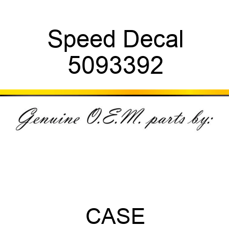 Speed Decal 5093392