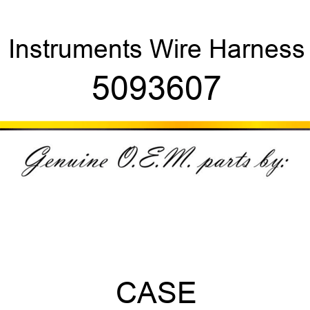 Instruments Wire Harness 5093607