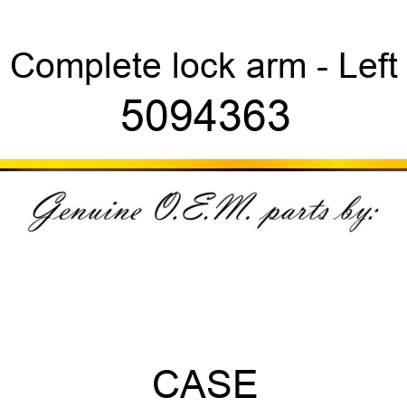 Complete lock arm - Left 5094363