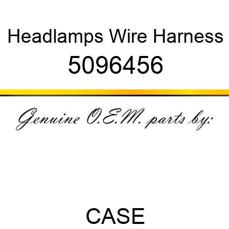 Headlamps Wire Harness 5096456