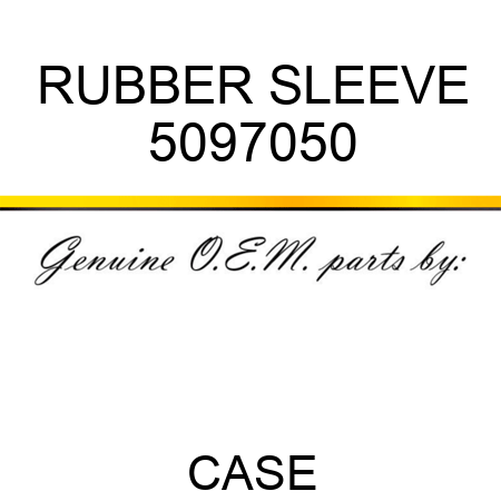 RUBBER SLEEVE 5097050