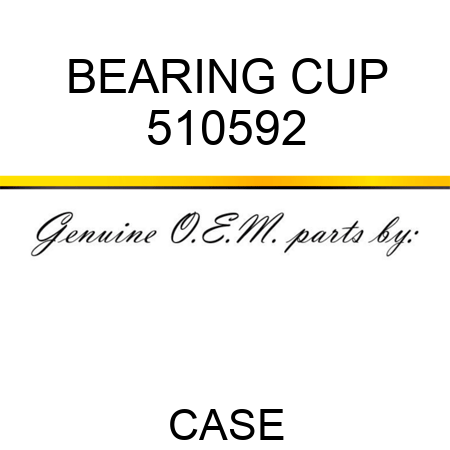 BEARING, CUP 510592