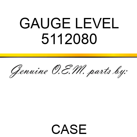 GAUGE, LEVEL 5112080