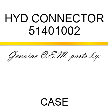 HYD CONNECTOR 51401002
