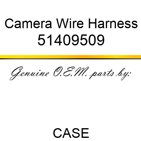 Camera Wire Harness 51409509