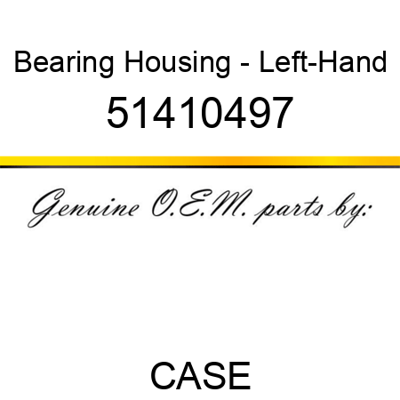 Bearing Housing - Left-Hand 51410497