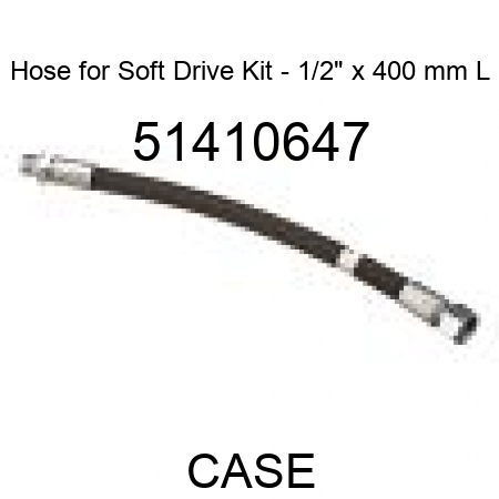 Hose for Soft Drive Kit - 1/2" x 400 mm L 51410647