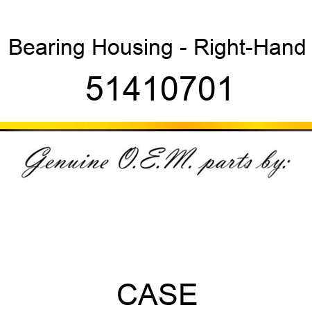 Bearing Housing - Right-Hand 51410701