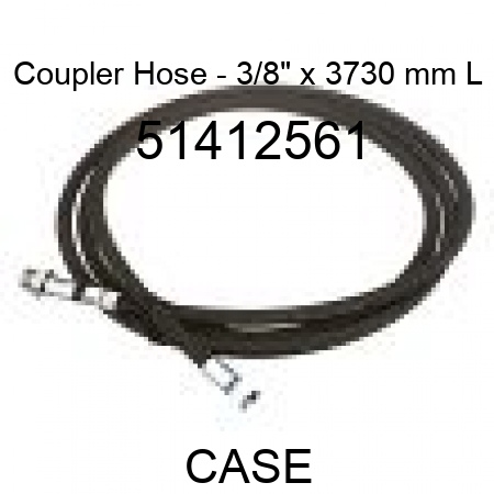 Coupler Hose - 3/8" x 3730 mm L 51412561