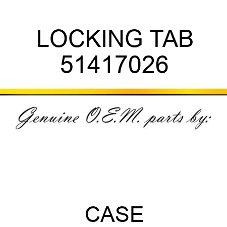 LOCKING TAB 51417026