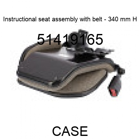 Instructional seat assembly with belt - 340 mm H 51419165