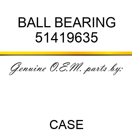 BALL BEARING 51419635