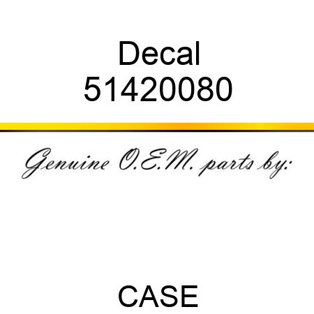 Decal 51420080