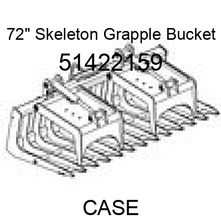 72" Skeleton Grapple Bucket 51422159