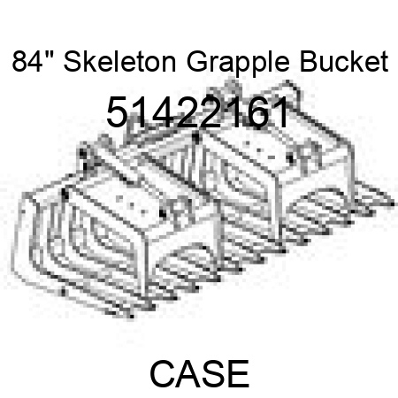 84" Skeleton Grapple Bucket 51422161