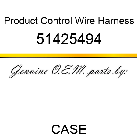 Product Control Wire Harness 51425494