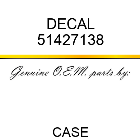 DECAL 51427138