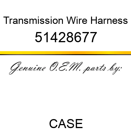 Transmission Wire Harness 51428677