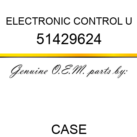 ELECTRONIC CONTROL U 51429624