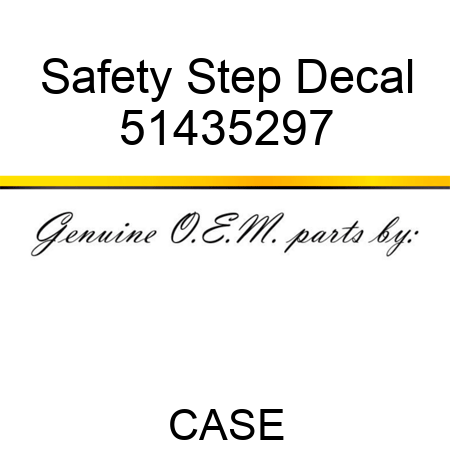 Safety Step Decal 51435297
