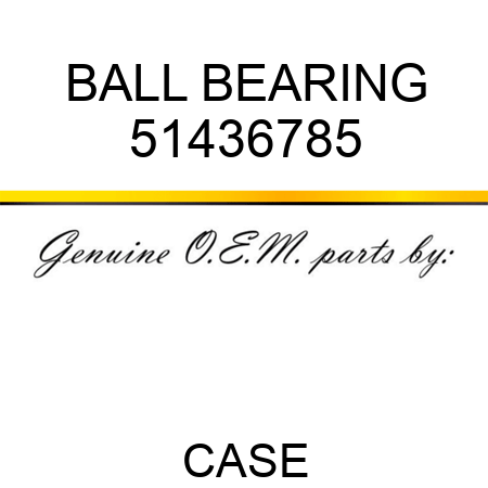BALL BEARING 51436785