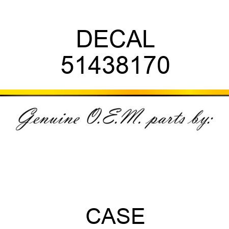 DECAL 51438170